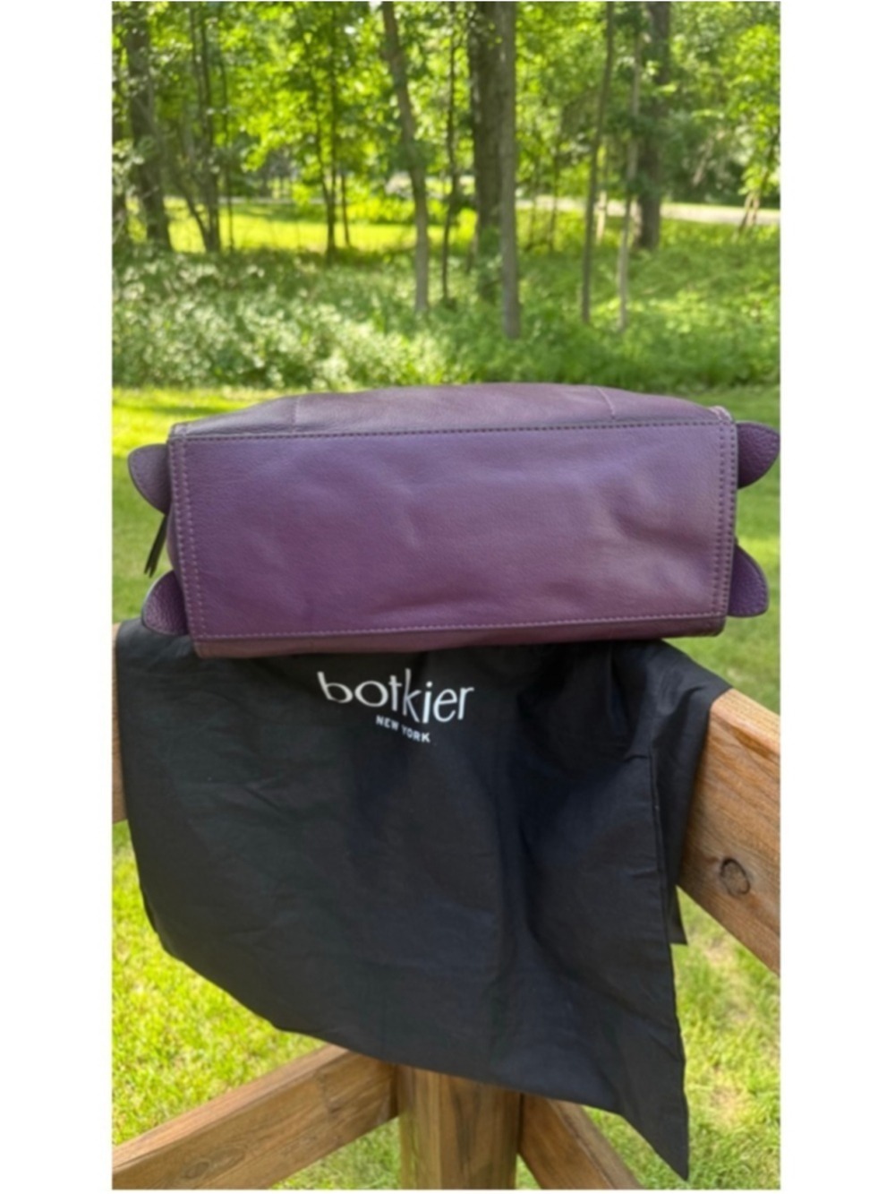 Botkier New York Moto Leather Satchel – Winter Purple - Picture 7 of 16